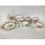 Broadway tea set consisting of cups, plates etc