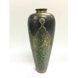 An Alfred Salzman bronzed vase, approx 25cm.