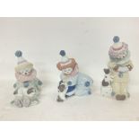 Lladro Small clown figures