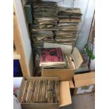 A large collection of 78rpm records, mostly orchestral works.