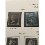 A Great British stamp album containing Victorian-Elizebeth II stamps including a Penny black.