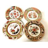 2 sets of Crown Derby wall plates to include A set