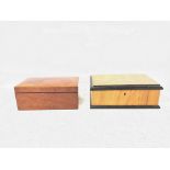 Treen boxes and Parker coronation crown pen set