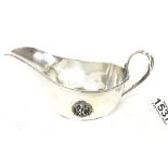 WW1 British RFC Royal Flying Corps Silver Plated Officers Mess Gravy Boat. Mappin and Webb of