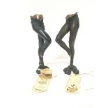 A pair of limited edition 20th century bronze cand