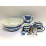 A small collection of TG Green & Co blue and white