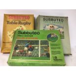 Sabbuteo table rugby, football and cricket sets