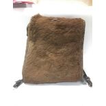 WW2 German 1939 Dated Tornister/Haversack. Canvas and leather construction, with horse fur covered