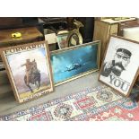 WW2 pictures including a water colour depicting a