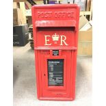 An Elizabeth II post box including a collection of