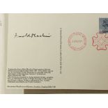 A signed National Post Museum museum card by Arnol