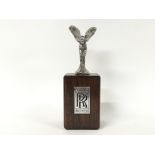 A Rolls Royce Spirit of Ecstasy mascot bonnet orna