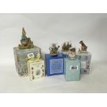 A box containing a collection of Beatrix Potter fi