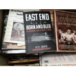 An interesting collection of boxing books includin