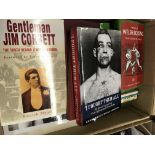 A box of boxing books and history of Prize-fightin