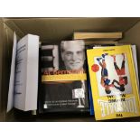 Four boxes containing mixed boxing books a large quantity mainly modern books in very good