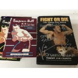 A signed autograph Fight or die signed by boxer Vi