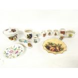 Ceramics including W H Goss Crested Ware, Ansley,