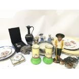 A collection of ceramics and other oddments includ