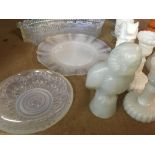 A Collection of glass ware including paper weights