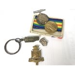 Set of WW1 medals presented to PTE.W.L.GOODY.MIDD