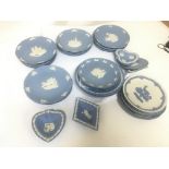 Wedgewood Jasperware consisting of commemorative p