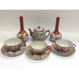 A small collection of Oriental ceramics comprising