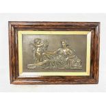 A bronze plaque depicting the Goddess Venus with a