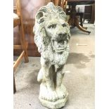 A Composite lion statue