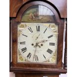 A 19th century long case clock maker James Dumvill