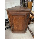 George III corner wall cabinet. NO RESERVE