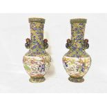 Withdrawn - Japanese vases (pair circa 1920). Appr