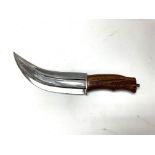 Bowie knife with a curved blade. Shipping category