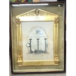 Framed and glazed Masonic Edwardian certificate ho