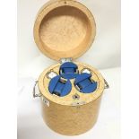 A Quality Asprey burr maple watch winding box with