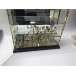 Swarovski collection + display cabinet