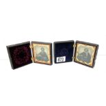 2 Victorian cased daguerreotype photographs, the c