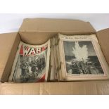 A box of war illustrated magazines. NO RESERVE