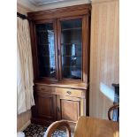 A Victorian mahogany glazed bookcase, 124cm x 232c