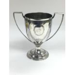 A Georgian silver trophy cup, London 1815, approx