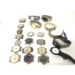 A collection of mixed vintage and modern watches,