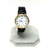 A gents 9ct gold cased Seiko wristwatch. (A)