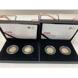 A cased Royal Mint 150 tales, 2013 UK £2 silver Pr