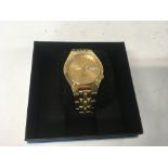 Stainless steel gold plated Sekio Watch (seen runn