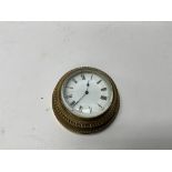 Brass cased wall/desk clock. (B)