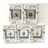 5 Boxed as New Harry Potter 1OZ fine silver crest