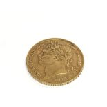 A George III 1821 laur head full gold sovereign. P