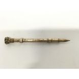 A 9ct gold pencil possibly Samuel Morgan. 16g. Pos