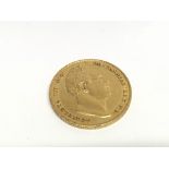 A William IV 1836 full gold sovereign with shield
