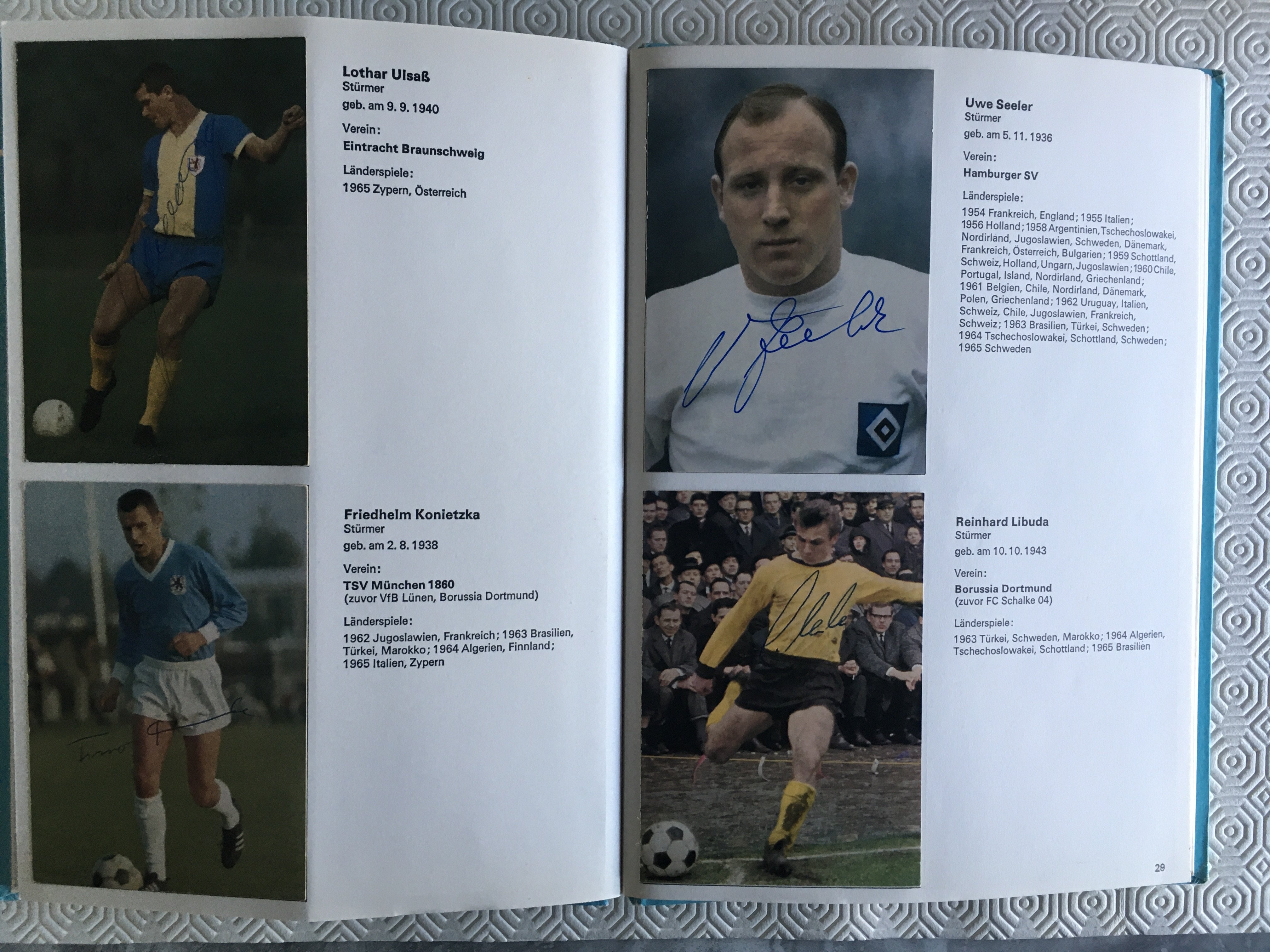 1966 World Cup Signed Football Card Album: Aral Fu - Image 5 of 6